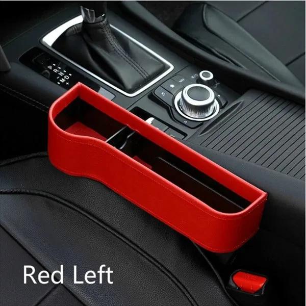 GapVault seat side storage box in red, driver side single unit