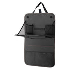 The fold-out tray table extended from the organizer
