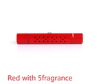 Vent air freshener in red with 5 scent cores