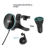 25W wireless charging car mount bundled with the 58.5W car charger