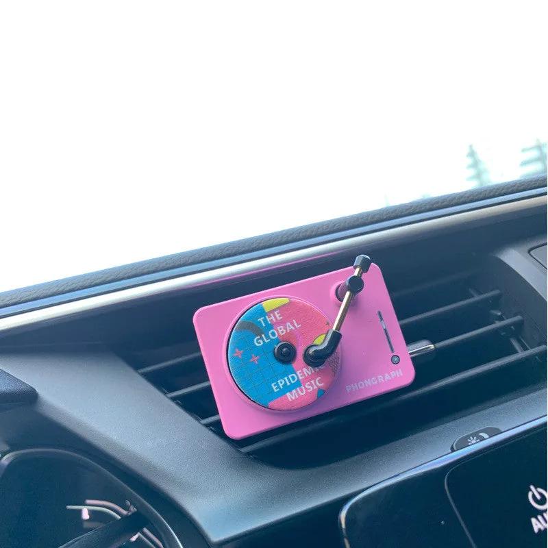 Record player vent diffuser in pink