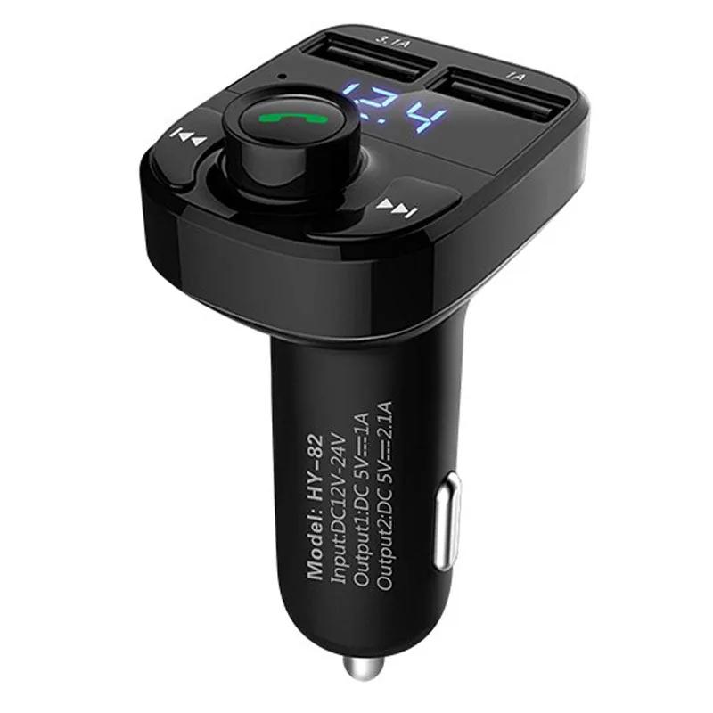 Bluetooth FM transmitter with LED display in car 12V socket