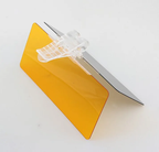 Anti-glare visor night panel cutting oncoming headlight glare