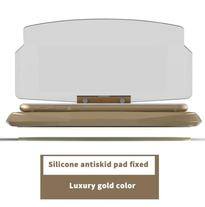 Heads-up display projector in gold