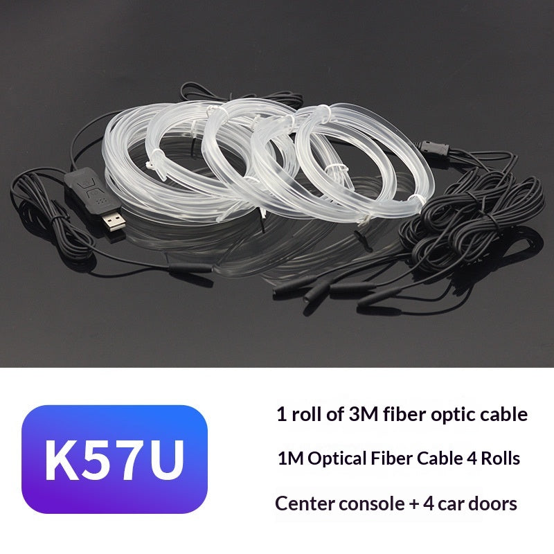 Fibre optic ambient light kit, 3 m line and four 1 m lines for console and doors