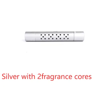 Vent air freshener in silver with 2 scent cores