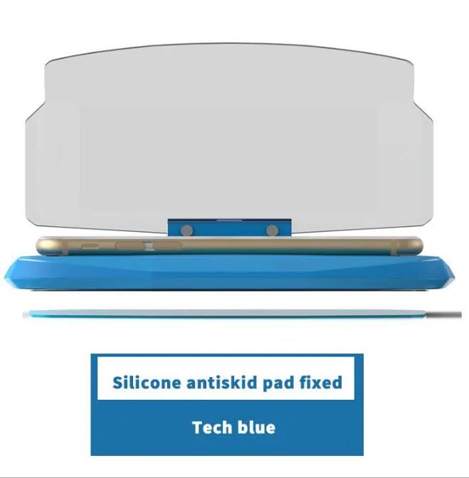 Heads-up display projector in blue
