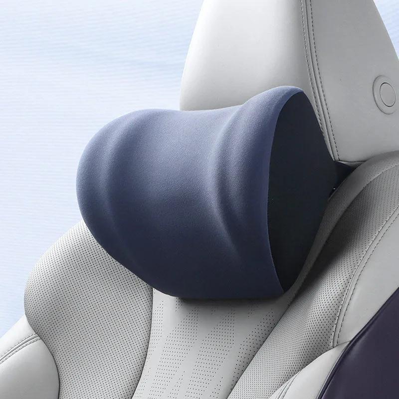 Memory Foam Car Neck Pillow in blue