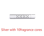 Vent air freshener in silver with 10 scent cores