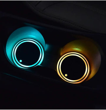 LED-underlägg till mugghållaren – byter färg, USB-laddat