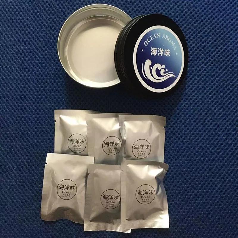 Vent aromatherapy set — six ocean scent tablets