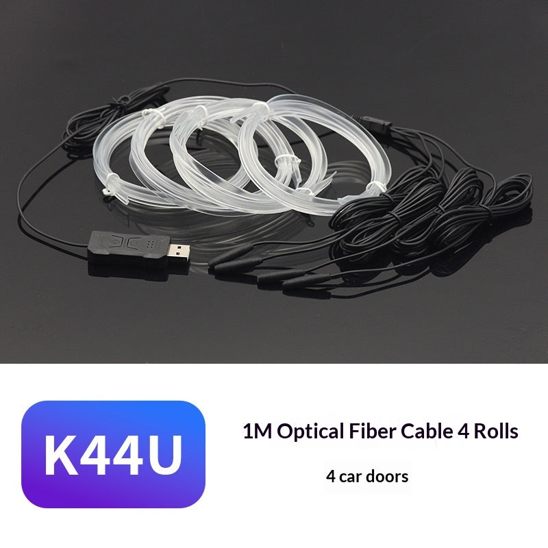 Fibre optic ambient light kit, four 1 m lines for four car doors