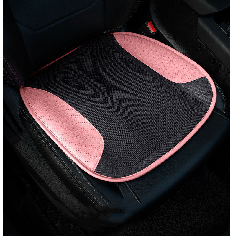 Ventilated cooling seat cushion with pink trim