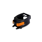 Air vent cup holder with orange trim