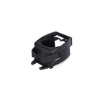 Black air vent cup holder on a white background