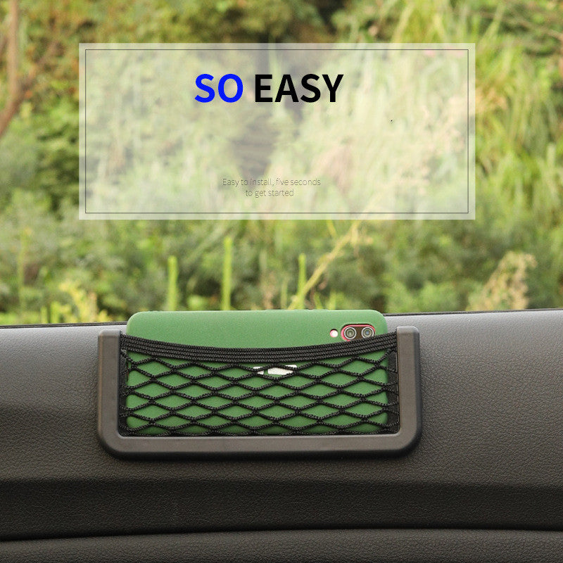 Stick-On Mesh Phone Pocket