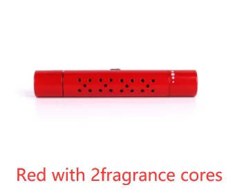 Vent air freshener in red with 2 scent cores