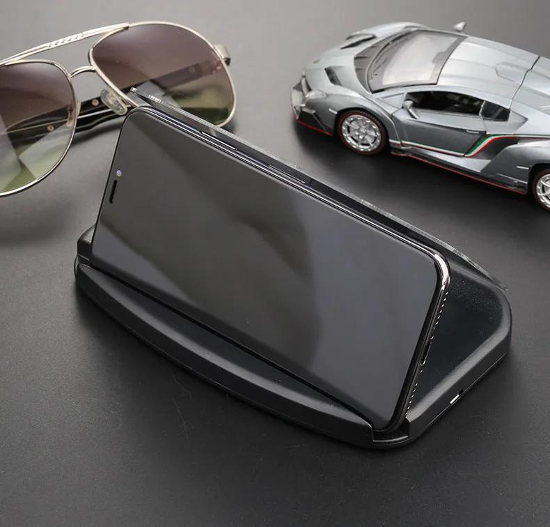 Heads-up display projector in black with wireless charging