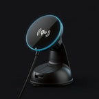 25W Qi2 wireless charging car mount on suction base
