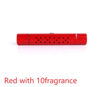 Vent air freshener in red with 10 scent cores