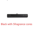 Vent air freshener in black with 5 scent cores
