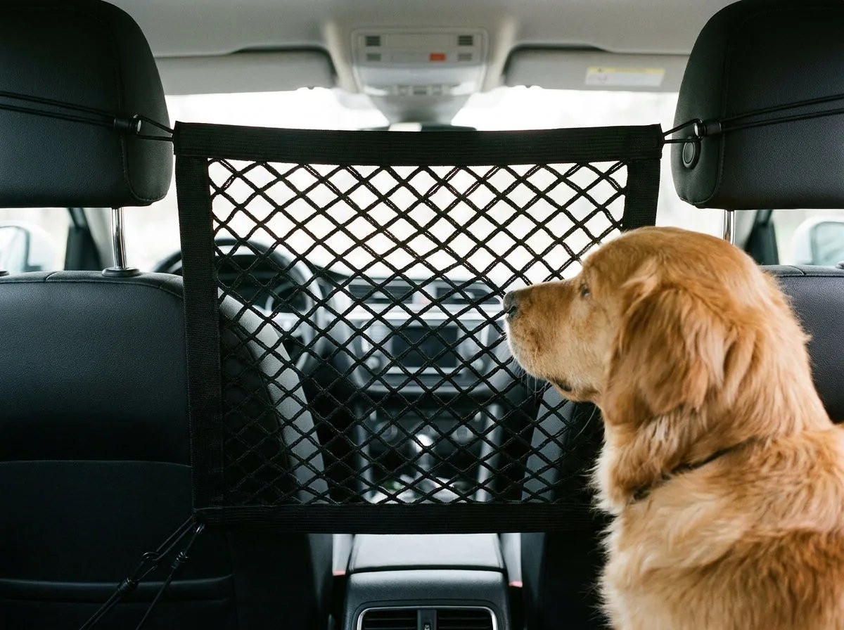 Car Barrier Net - Pets & Kids - in use