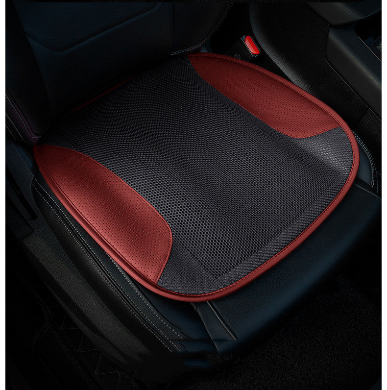 Ventilated cooling seat cushion with red trim