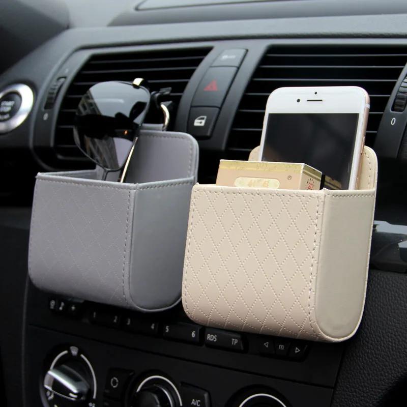 Hanging storage bags in grey and beige