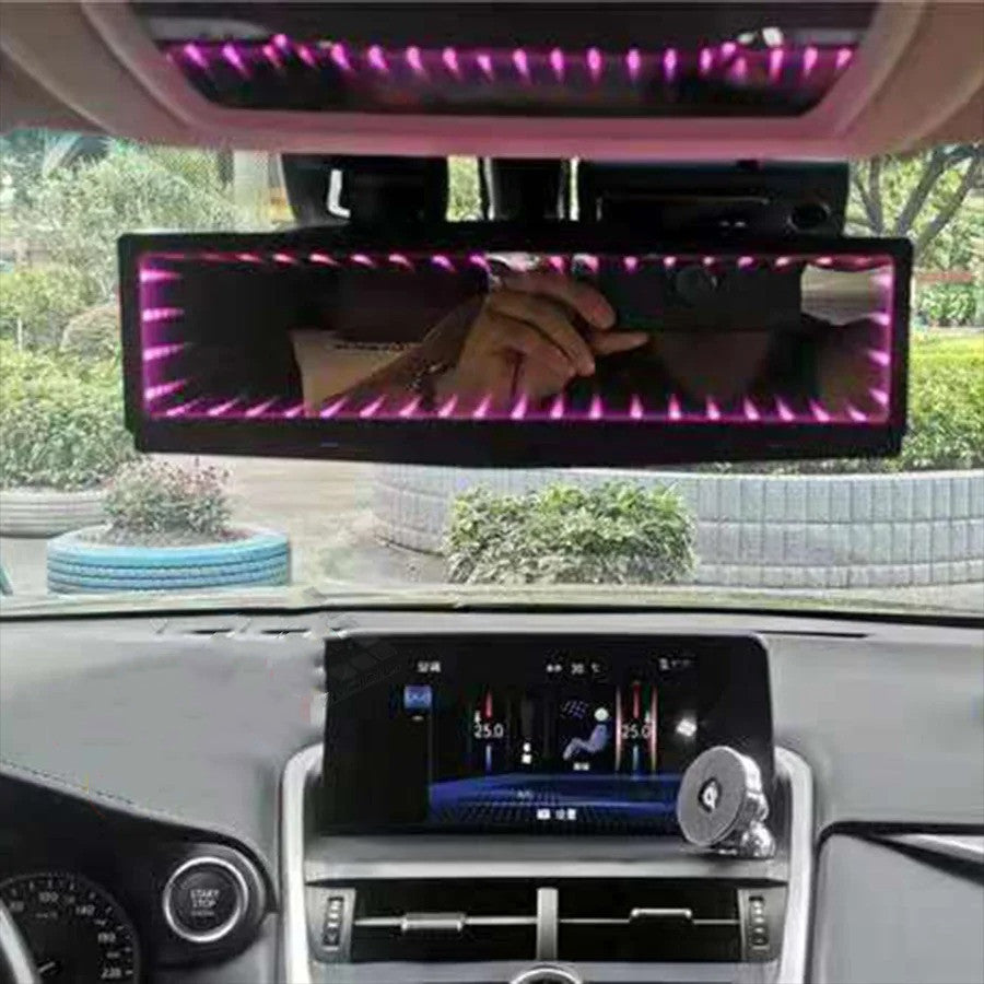 Clip-On Rearview Mirror with Ambient Glo