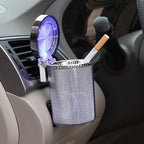 Close view of the LED ashtray sealed lid and LED ring