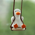 Rearview mirror charm — fat yellow duck