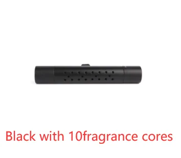 Vent air freshener in black with 10 scent cores