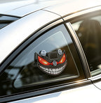 Devil eye window light mounted on the inside of a car window