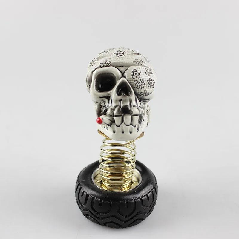 SkullCap interior ornament — skull wearing a sunflower headband