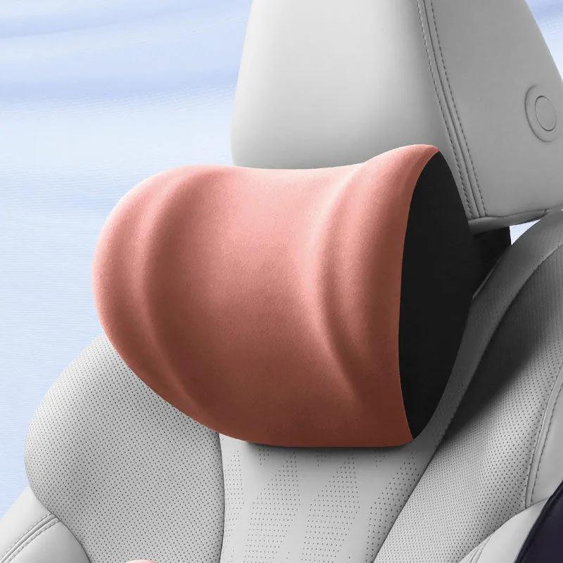 Memory Foam Car Neck Pillow in coral