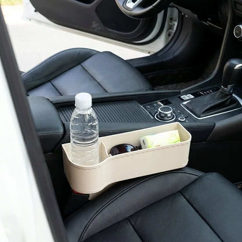 Car Seat Gap Storage Box - in use