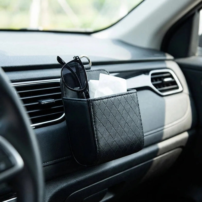 Hanging Car Storage Bag - in use
