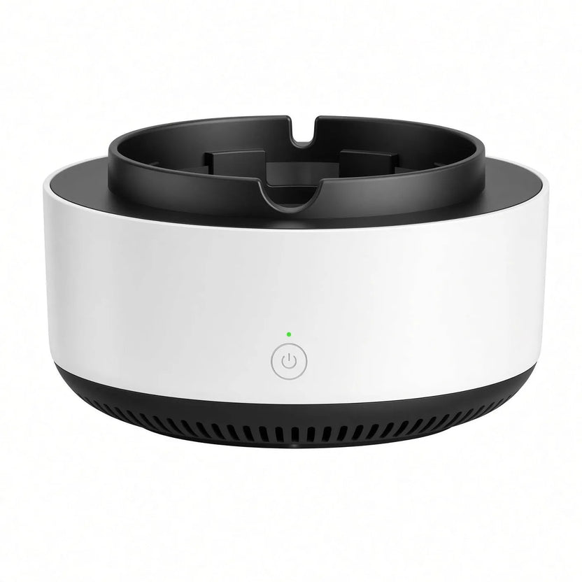 Anion smokeless ashtray in white